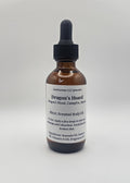 Bottle with dropper on a white background