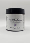 Jar of Fae of Maleficence sugar scrub on a white background