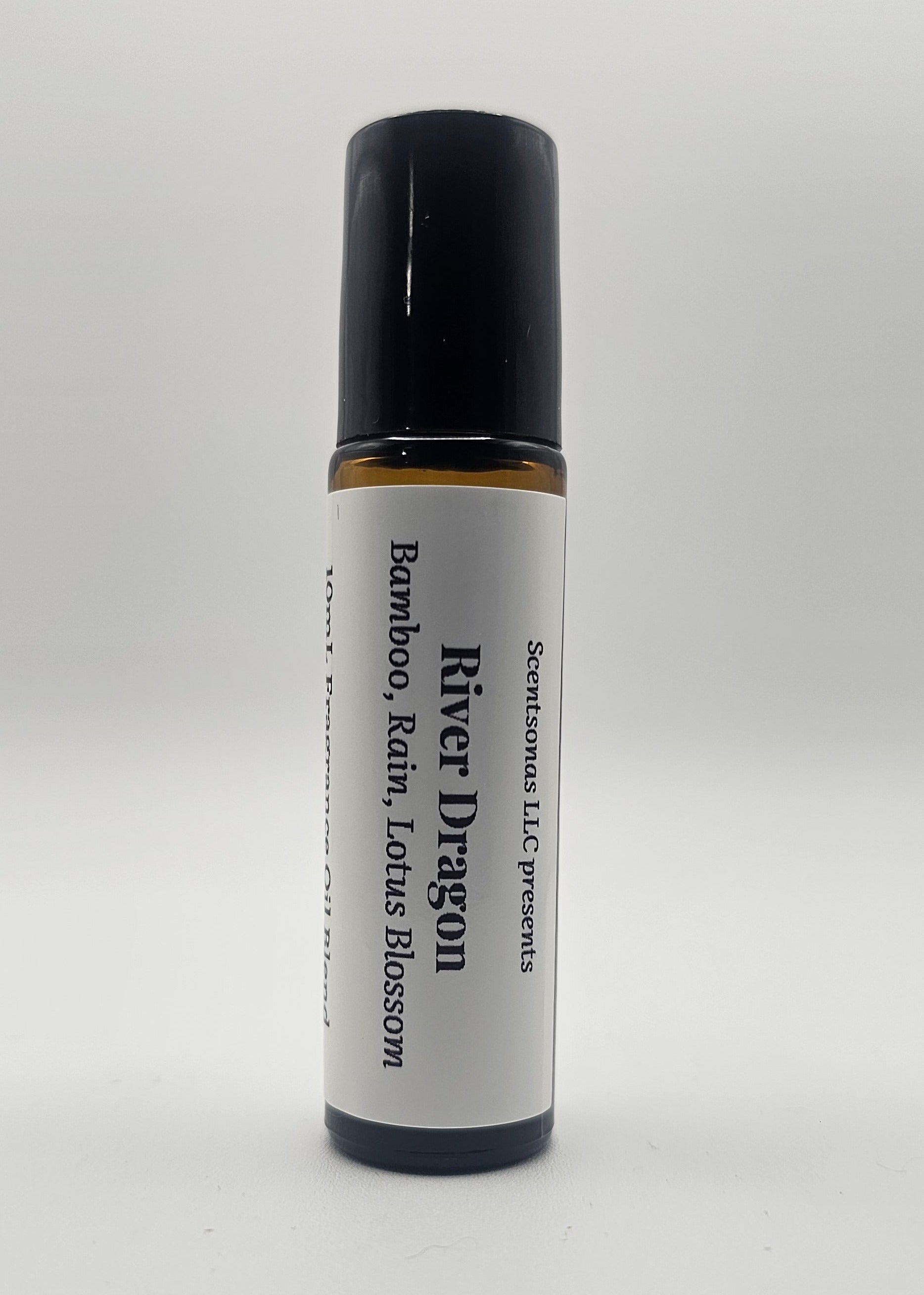 Roll-on bottle labeled 'River Dragon' on a white background
