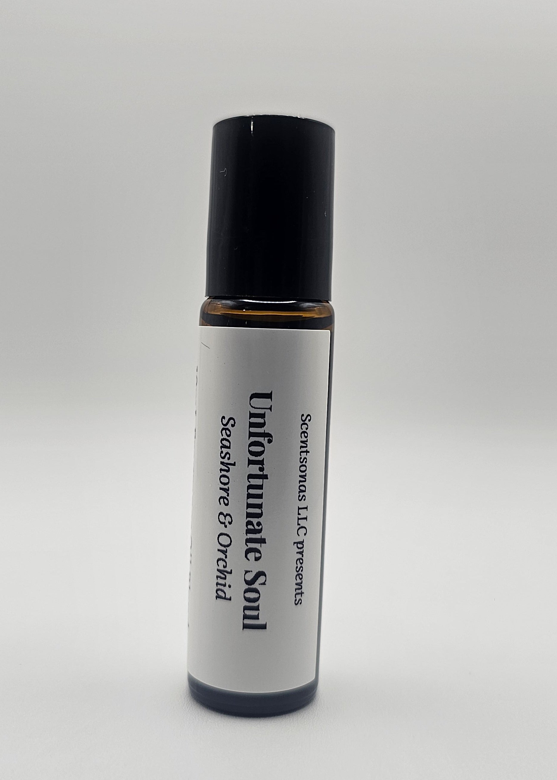 Roll-on bottle labeled 'Unfortunate Soul' on a white background