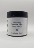 Container of Vampire Wine Raspberry Merlot Scrub on a white background