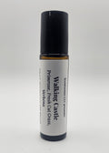 Roll-on bottle with label on a white background